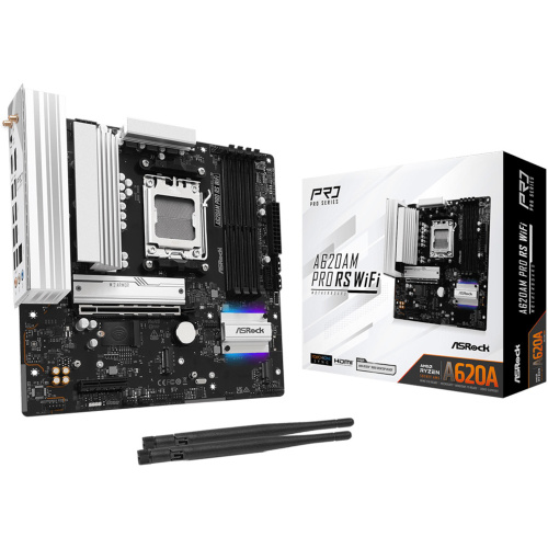 Материнська плата ASROCK A620AM PRO RS WIFI в Notebooker.ua фото 5 Материнська плата ASROCK A620AM PRO RS WIFI в Notebooker.ua фото 5