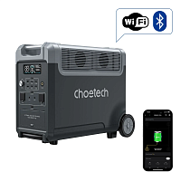 Портативна зарядна станція CHOETECH 3600W PS Wifi (BS066) (BS066-BQB) в Notebooker.ua