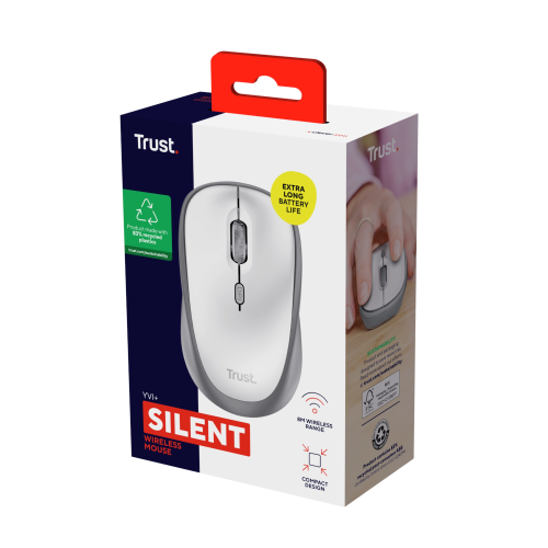 Мишка TRUST Yvi+ Mouse white (25513) в Notebooker.ua фото 5