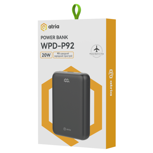 Універсальна мобільна батарея ATRIA WPD-P92 в Ноутбукер.ua фото 15
