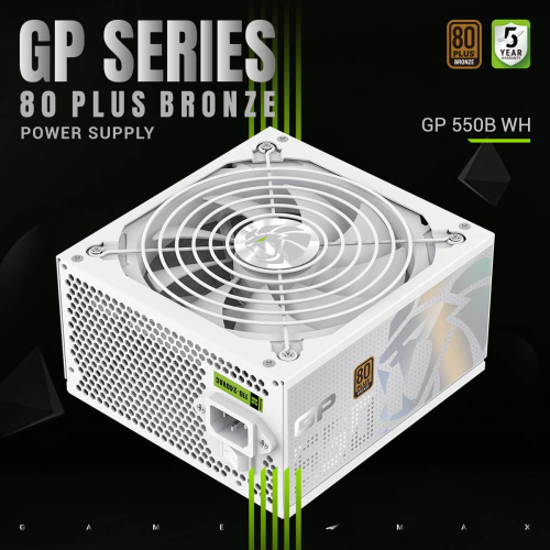 Блок живлення GAMEMAX GP 550B WH в Ноутбукер.ua фото 4