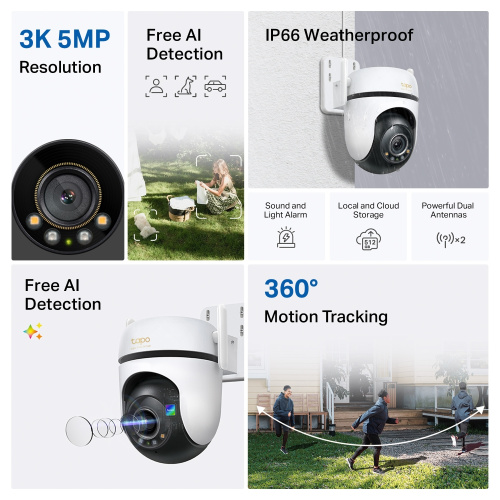 Хмарні Wi-Fi камери TP-LINK Tapo C530WS в Ноутбукер.ua фото 5