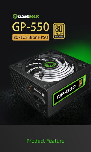 Блок живлення GAMEMAX GP-550 в Ноутбукер.ua фото 16