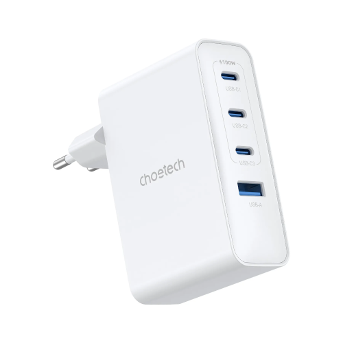 Зарядний пристрій CHOETECH GaN PD100W 4Ports (PD9002) в Ноутбукер.ua фото 2