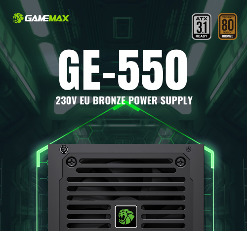 Блок живлення GAMEMAX GE-550 в Ноутбукер.ua фото 9