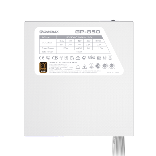 Блок живлення GAMEMAX GP-850 White    в Ноутбукер.ua фото 12