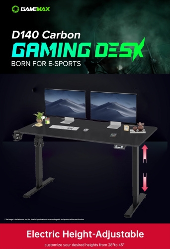 Геймерський стіл GAMEMAX D140-Carbon-EC в Notebooker.ua фото 8