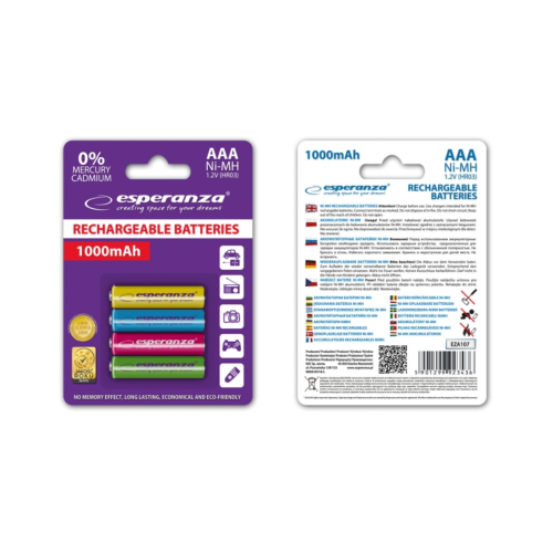 Акумулятор ESPERANZA EZA107 (AAA x 4) в Notebooker.ua Акумулятор ESPERANZA EZA107 (AAA x 4) в Notebooker.ua