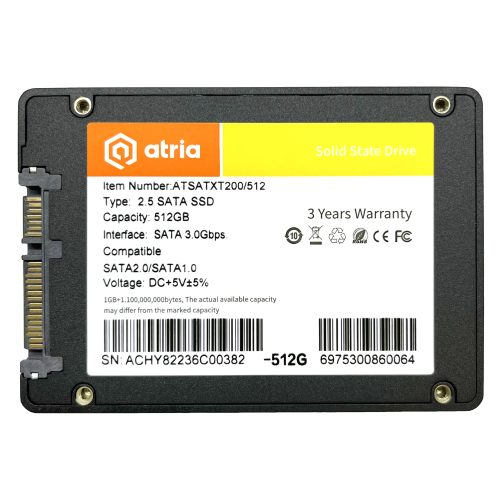 Накопичувач SSD ATRIA ATSATXT200/512 в Notebooker.ua Накопичувач SSD ATRIA ATSATXT200/512 в Notebooker.ua