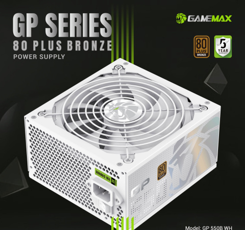Блок живлення GAMEMAX GP 550B WH в Ноутбукер.ua фото 12