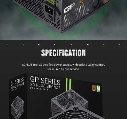 Блок живлення GAMEMAX GP 550B в Ноутбукер.ua фото 20