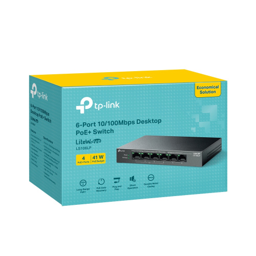 Комутатор мережевий TP-LINK LS106LP в Ноутбукер.ua фото 6