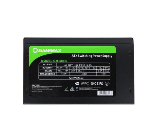 Блок живлення GAMEMAX GM-500B в Notebooker.ua фото 4