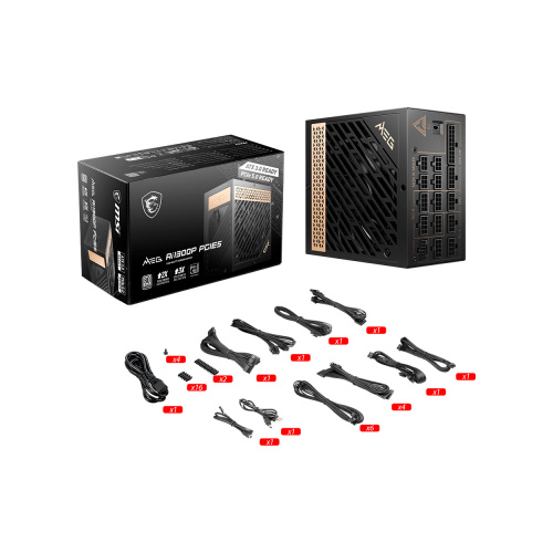Блок живлення MSI MEG Ai1300P PCIE5 в Notebooker.ua фото 5 Блок живлення MSI MEG Ai1300P PCIE5 в Notebooker.ua фото 5