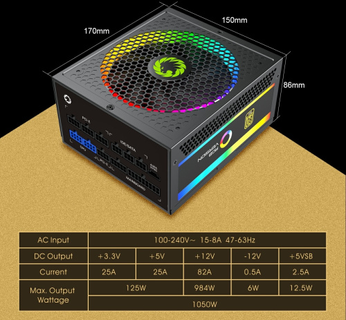Блок живлення GAMEMAX RGB-1050 PRO в Notebooker.ua фото 37 Блок живлення GAMEMAX RGB-1050 PRO в Notebooker.ua фото 37