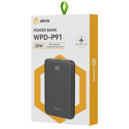 Універсальна мобільна батарея ATRIA WPD-P91 в Ноутбукер.ua фото 15