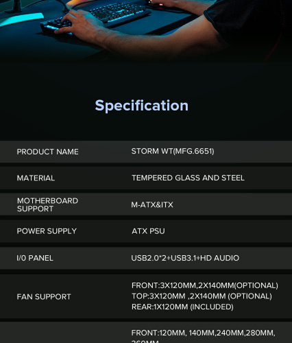 Корпус GAMEMAX Storm White в Notebooker.ua фото 22