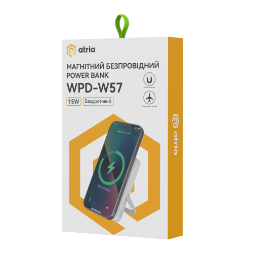 Універсальна мобільна батарея ATRIA WPD-W57 в Ноутбукер.ua фото 14