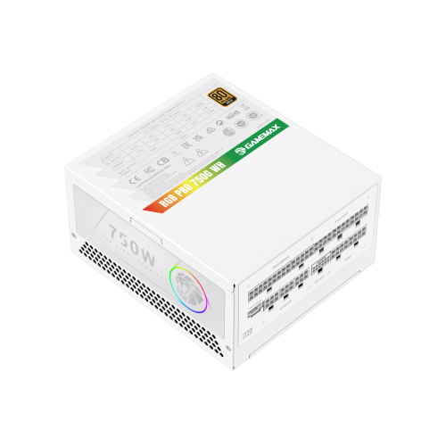 Блок живлення GAMEMAX RGB PRO 750G WH в Notebooker.ua фото 10