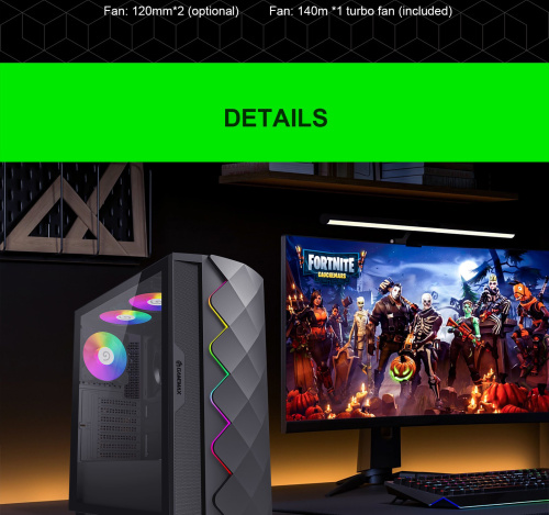 Корпус GAMEMAX Black Diamond CP в Ноутбукер.ua фото 30