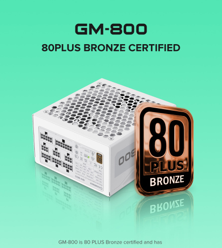 Блок живлення GAMEMAX GM-800 Modular white в Ноутбукер.ua фото 18