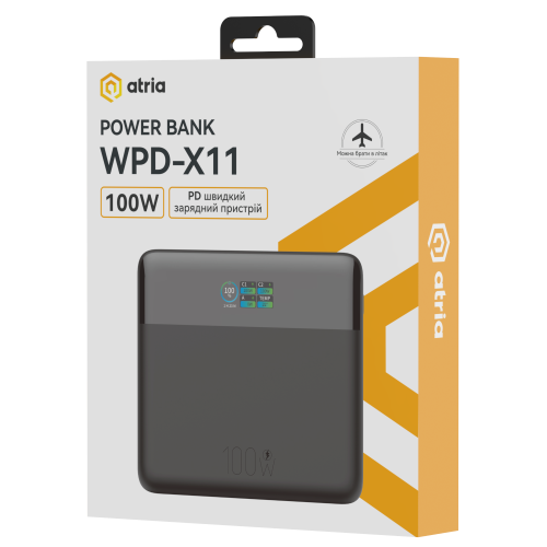 Універсальна мобільна батарея ATRIA WPD-X11 в Ноутбукер.ua фото 6