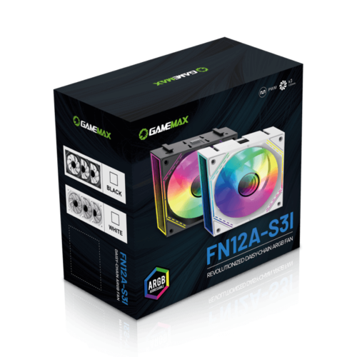 Кулер для корпуса GAMEMAX FN12A-S3I в Notebooker.ua фото 9 Кулер для корпуса GAMEMAX FN12A-S3I в Notebooker.ua фото 9