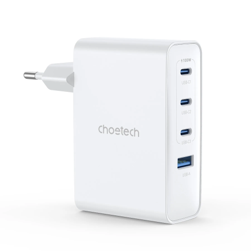 Зарядний пристрій CHOETECH GaN PD100W 4Ports (PD9002) в Ноутбукер.ua