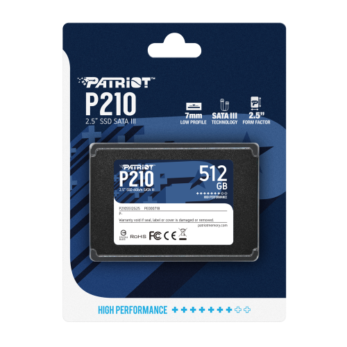 Накопичувач SSD PATRIOT P210S512G25 в Ноутбукер.ua фото 4