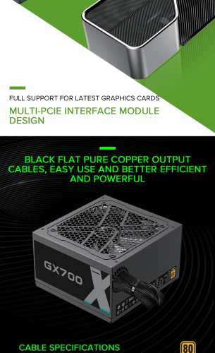 Блок живлення GAMEMAX GX-700 в Ноутбукер.ua фото 19
