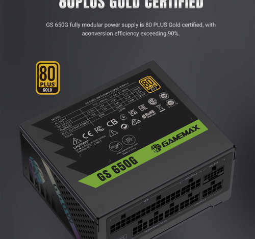 Блок живлення GAMEMAX GS 650G V25 в Notebooker.ua фото 19