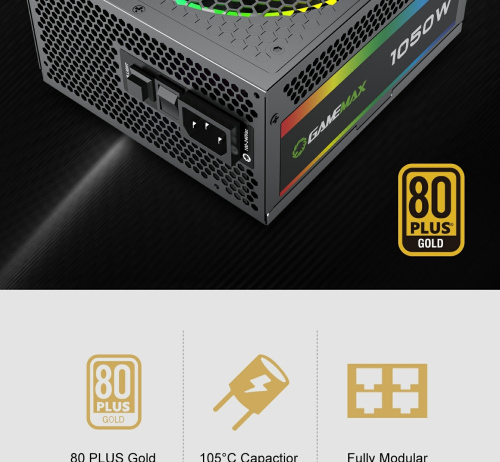 Блок живлення GAMEMAX RGB-1050 PRO в Notebooker.ua фото 18 Блок живлення GAMEMAX RGB-1050 PRO в Notebooker.ua фото 18