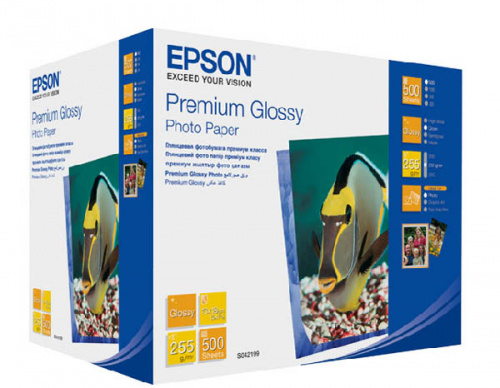 Фотопапір EPSON 13x18 Premium Gl.Paper(500sh) (C13S042199) в Ноутбукер.ua