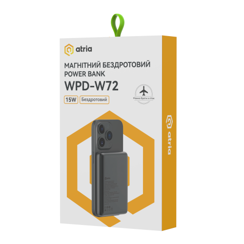 Універсальна мобільна батарея ATRIA WPD-W72B в Ноутбукер.ua фото 15