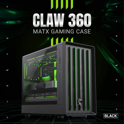 Корпус GAMEMAX Claw 360 BK в Ноутбукер.ua фото 2