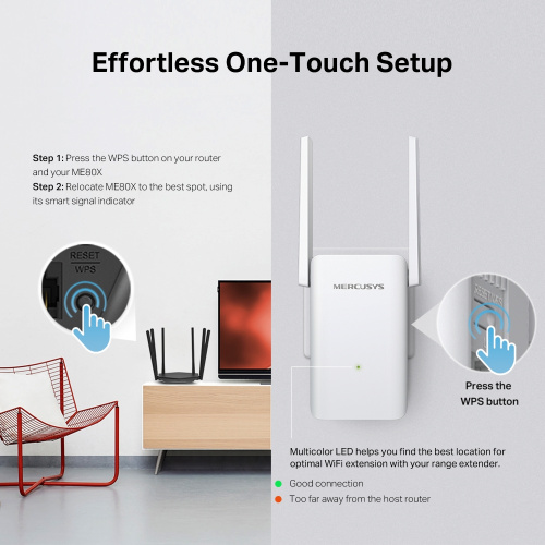 Ретранслятор Wi-Fi MERCUSYS ME80X в Ноутбукер.ua фото 6
