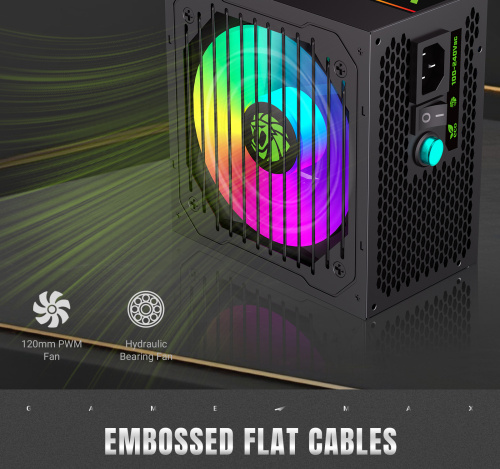 Блок живлення GAMEMAX VP 700S BK-RGB в Ноутбукер.ua фото 20
