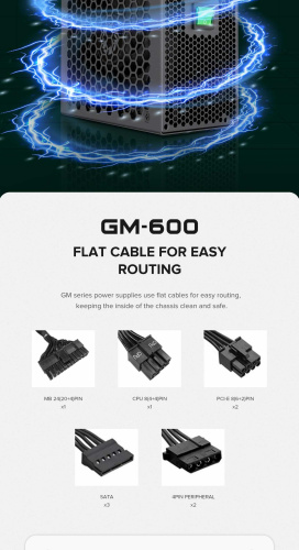 Блок живлення GAMEMAX GM-600 Modular в Notebooker.ua фото 20 Блок живлення GAMEMAX GM-600 Modular в Notebooker.ua фото 20