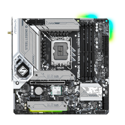 Материнська плата ASROCK B760M STEEL LEGEND WIFI в Notebooker.ua фото 3 Материнська плата ASROCK B760M STEEL LEGEND WIFI в Notebooker.ua фото 3