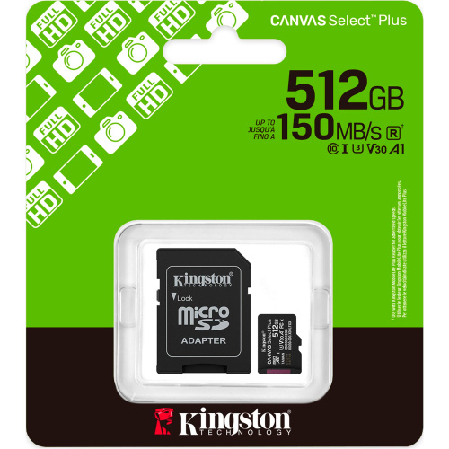 Карта пам'яті KINGSTON SDCS3/512GB в Ноутбукер.ua фото 3
