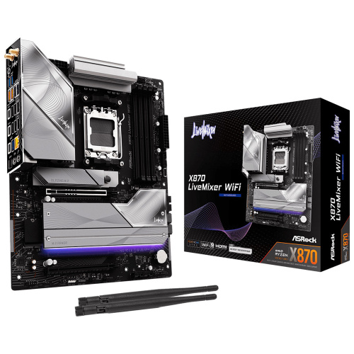 Материнська плата ASROCK X870 LIVEMIXER WIFI в Notebooker.ua фото 2