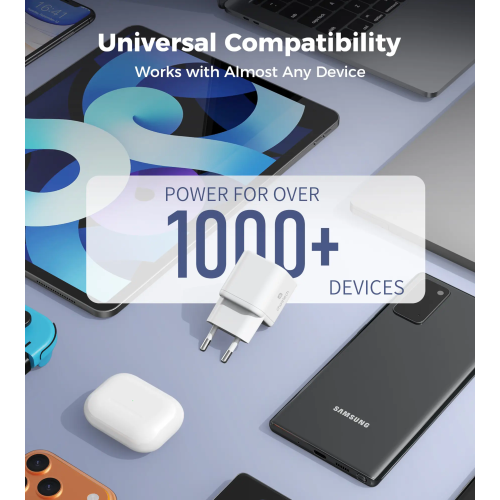 Зарядний пристрій CHOETECH GaN PD100W Super Mini (PD9031) в Ноутбукер.ua фото 5