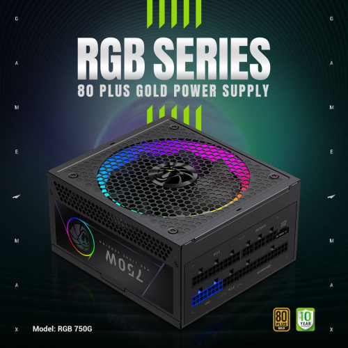 Блок живлення GAMEMAX RGB 750G в Ноутбукер.ua фото 2