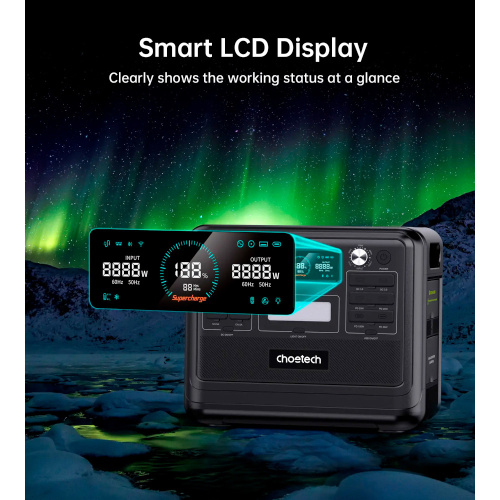 Портативна зарядна станція CHOETECH 2400W PS (BS008) в Ноутбукер.ua фото 10