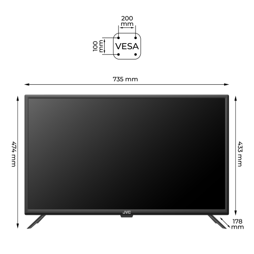 Телевізор JVC LT-32MU238 в Ноутбукер.ua фото 5