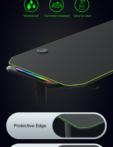 Геймерський стіл GAMEMAX D140 Carbon-RGB в Ноутбукер.ua фото 13