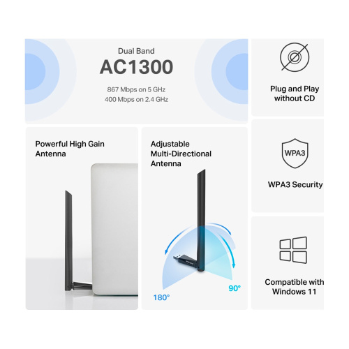 WiFi aдaптер MERCUSYS MA30H в Ноутбукер.ua фото 4
