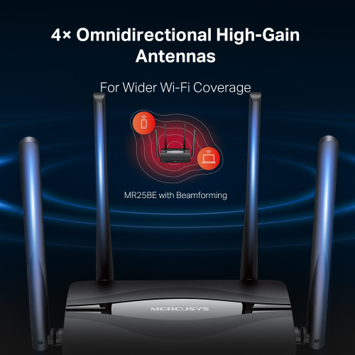 Wi-Fi роутер MERCUSYS MR25BE в Ноутбукер.ua фото 5
