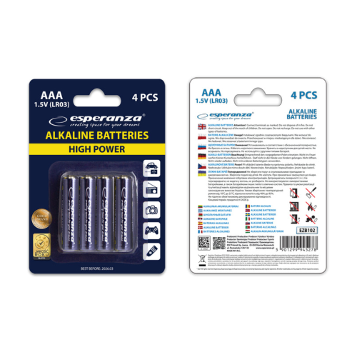 Батарейка ESPERANZA EZB102 (AAA x 4) в Notebooker.ua