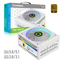 Блок живлення GAMEMAX RGB1050 PRO WH (ATX3.1PCIe5.1) в Notebooker.ua